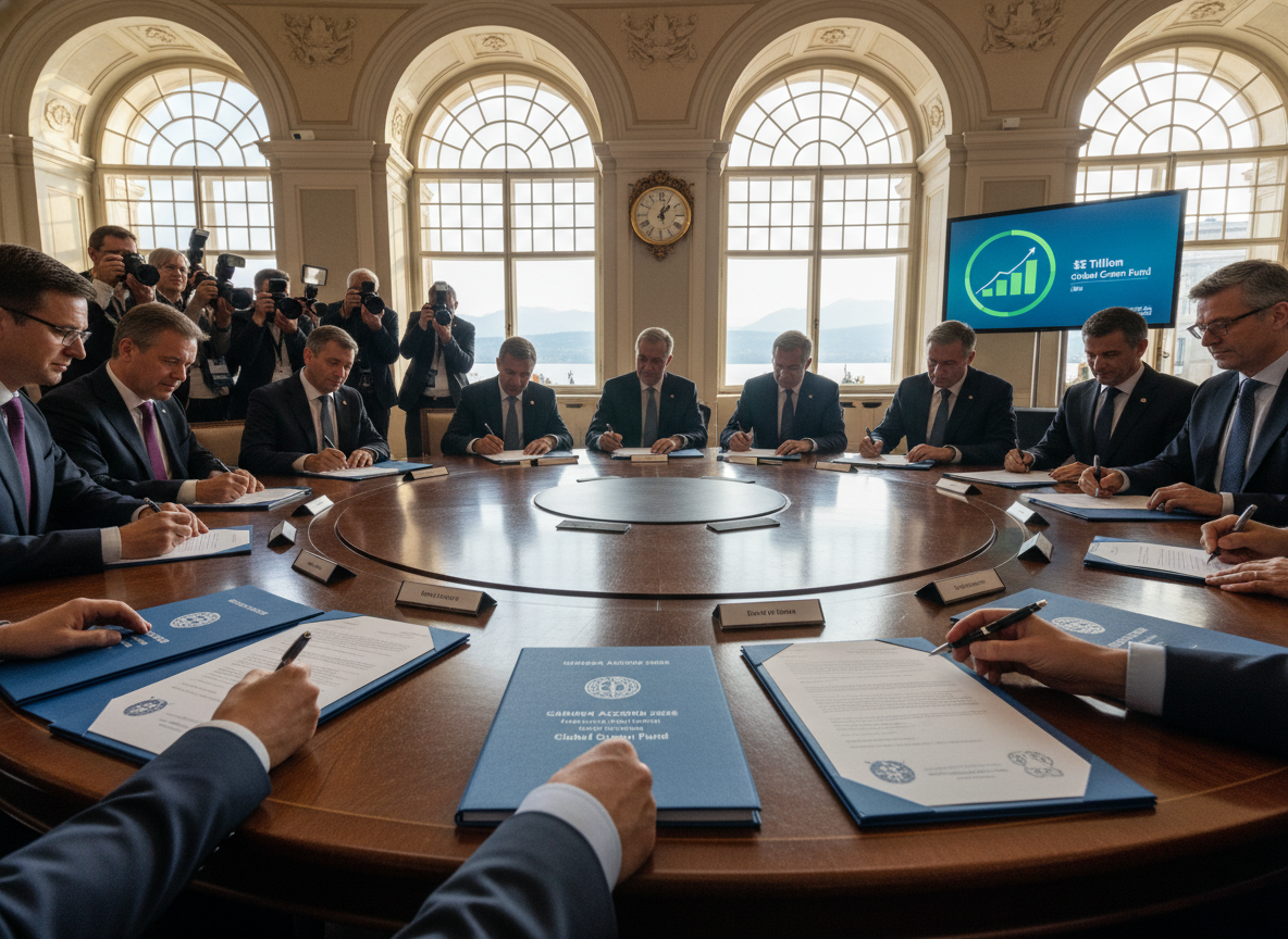 Geneva Accord 2026: Global Superpowers Sign Legally Binding Carbon-Negative Treaty