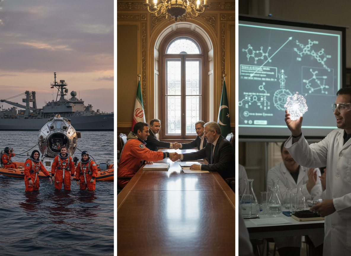 Global News Roundup April 10, 2026: Artemis II Splashdown, Iran Ceasefire Talks, and Major Scientific Breakthroughs