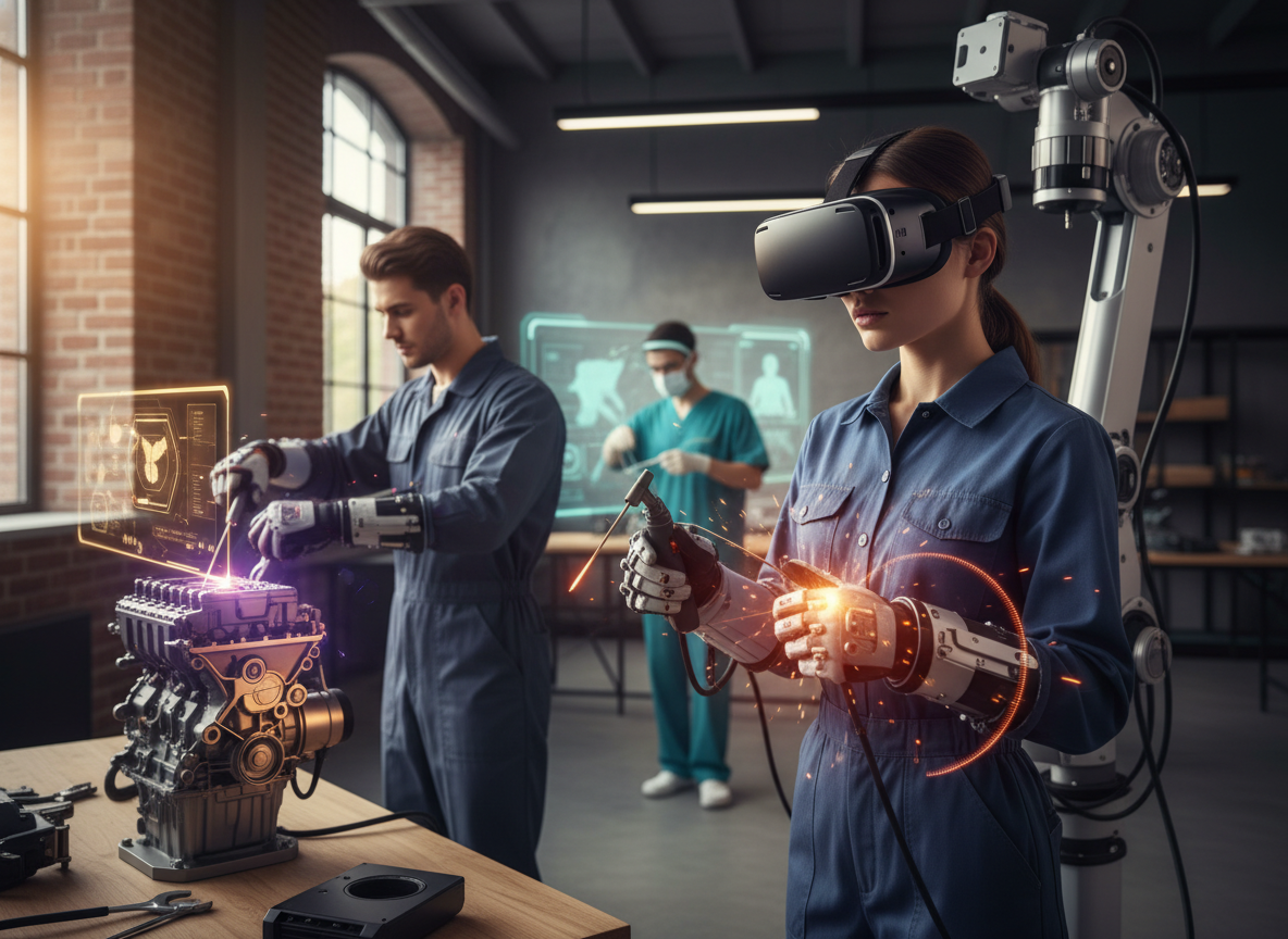 Haptic VR Apprenticeships: The Future of Vocational Training