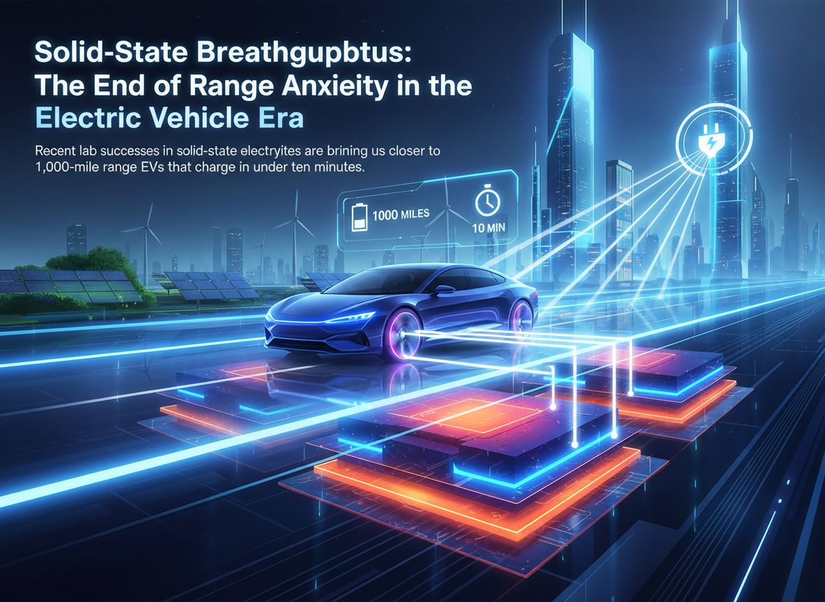 Solid-State Breakthroughs: The End of Range Anxiety in the Electric Vehicle Era