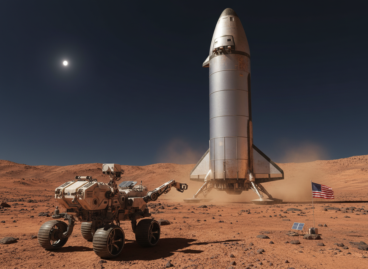 SpaceX Starship 'Pathfinder' Successfully Lands on Mars in Unmanned Milestone