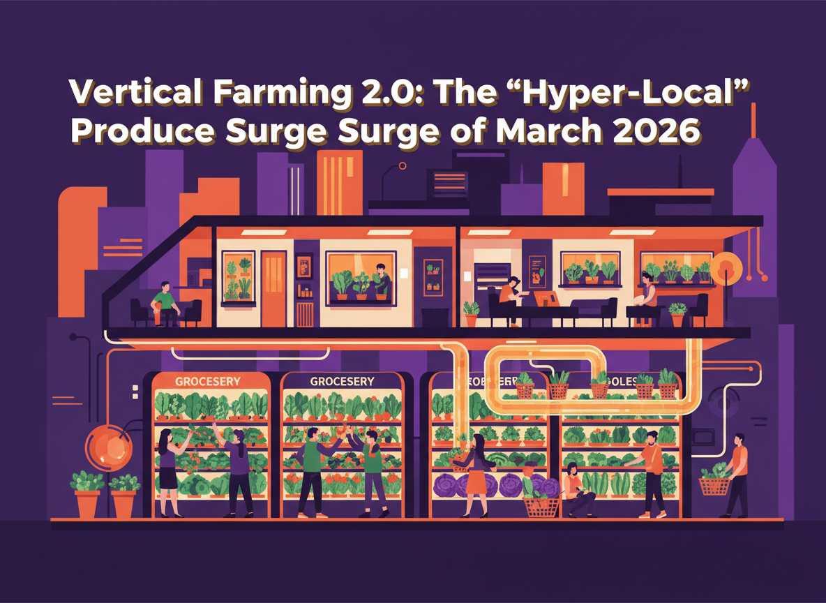 Vertical Farming 2.0: The 'Hyper-Local' Produce Surge of March 2026