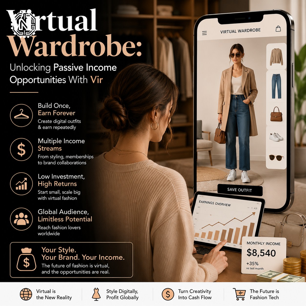 Virtual Wardrobe: Unlocking Passive Income Opportunities with Vir