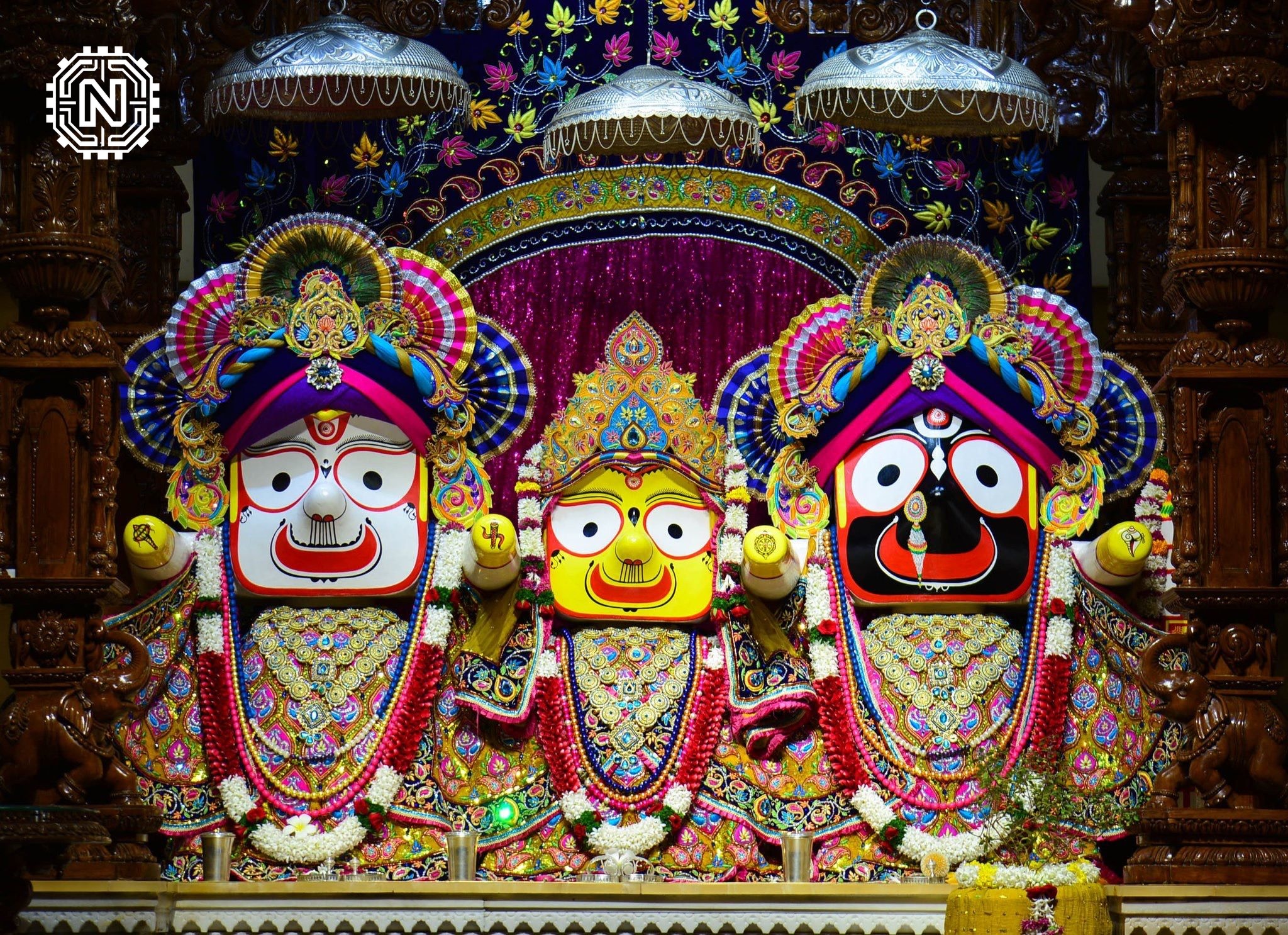 A devotee's hands clasped together in a traditional Indian greeting, embodying the spirit of devotion and reverence in Jai Jagannatha.