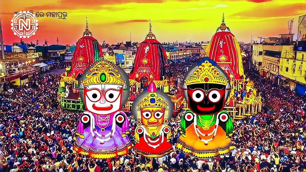 A group of devotees gathered around a spiritual leader, listening intently to the significance of Jai Jagannatha, highlighting the movement's emphasis on community and connection.