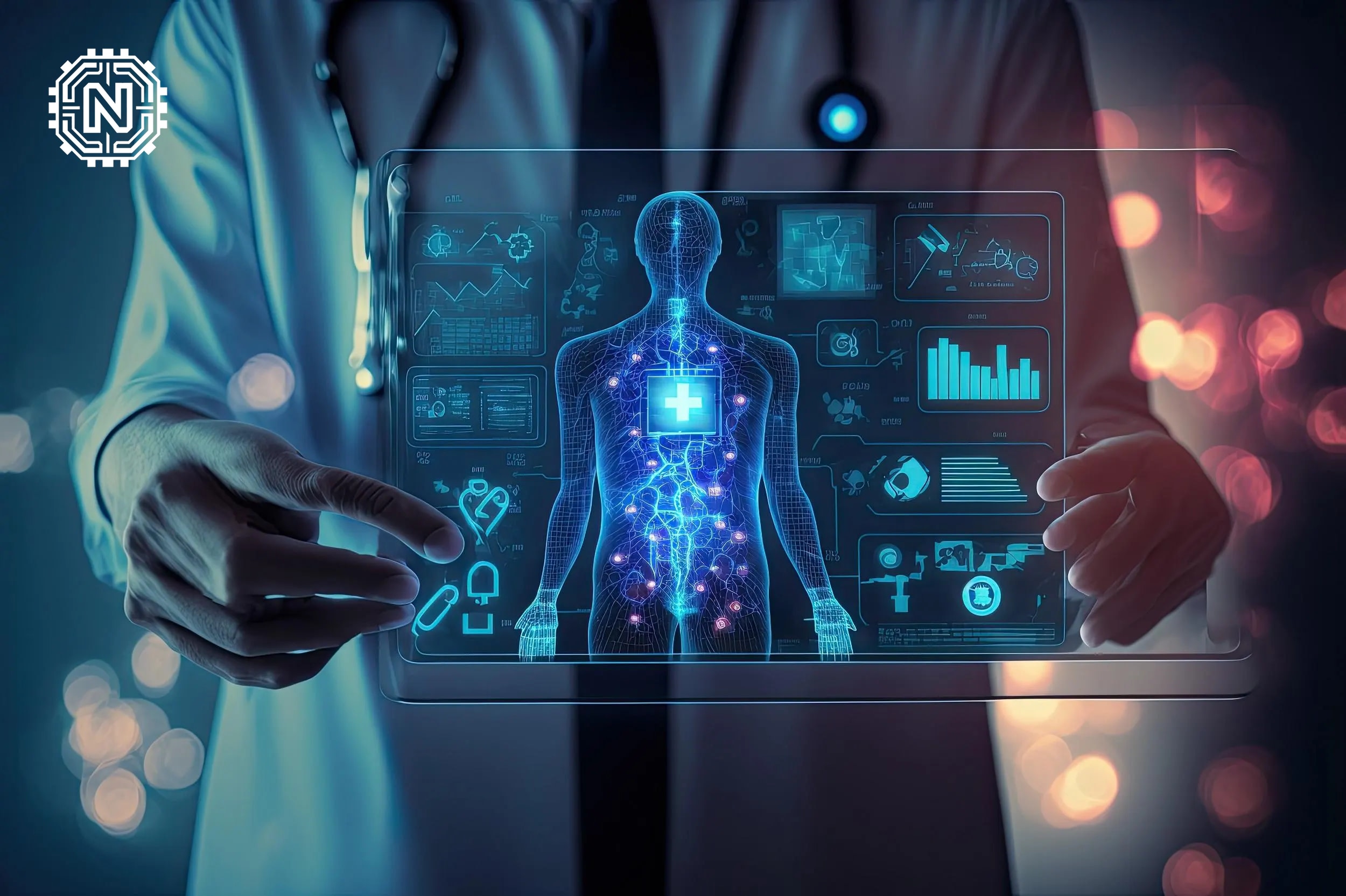 Healthcare professionals discussing ethical implications of AI in healthcare