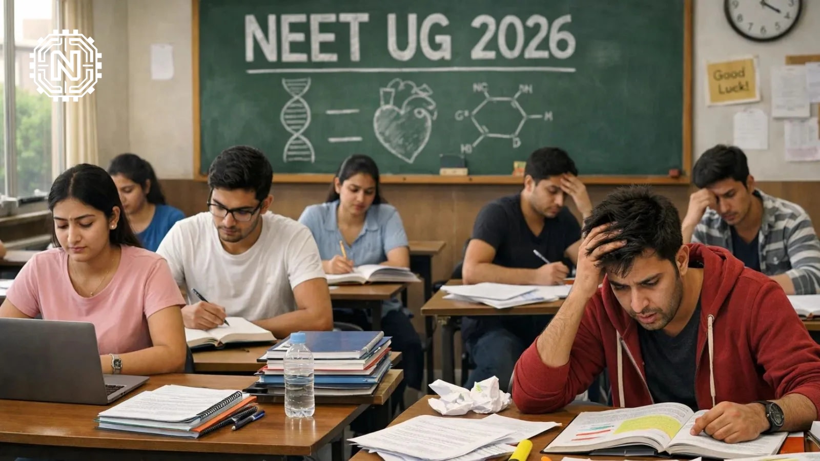 student writing a study plan for NEET-UG 2026