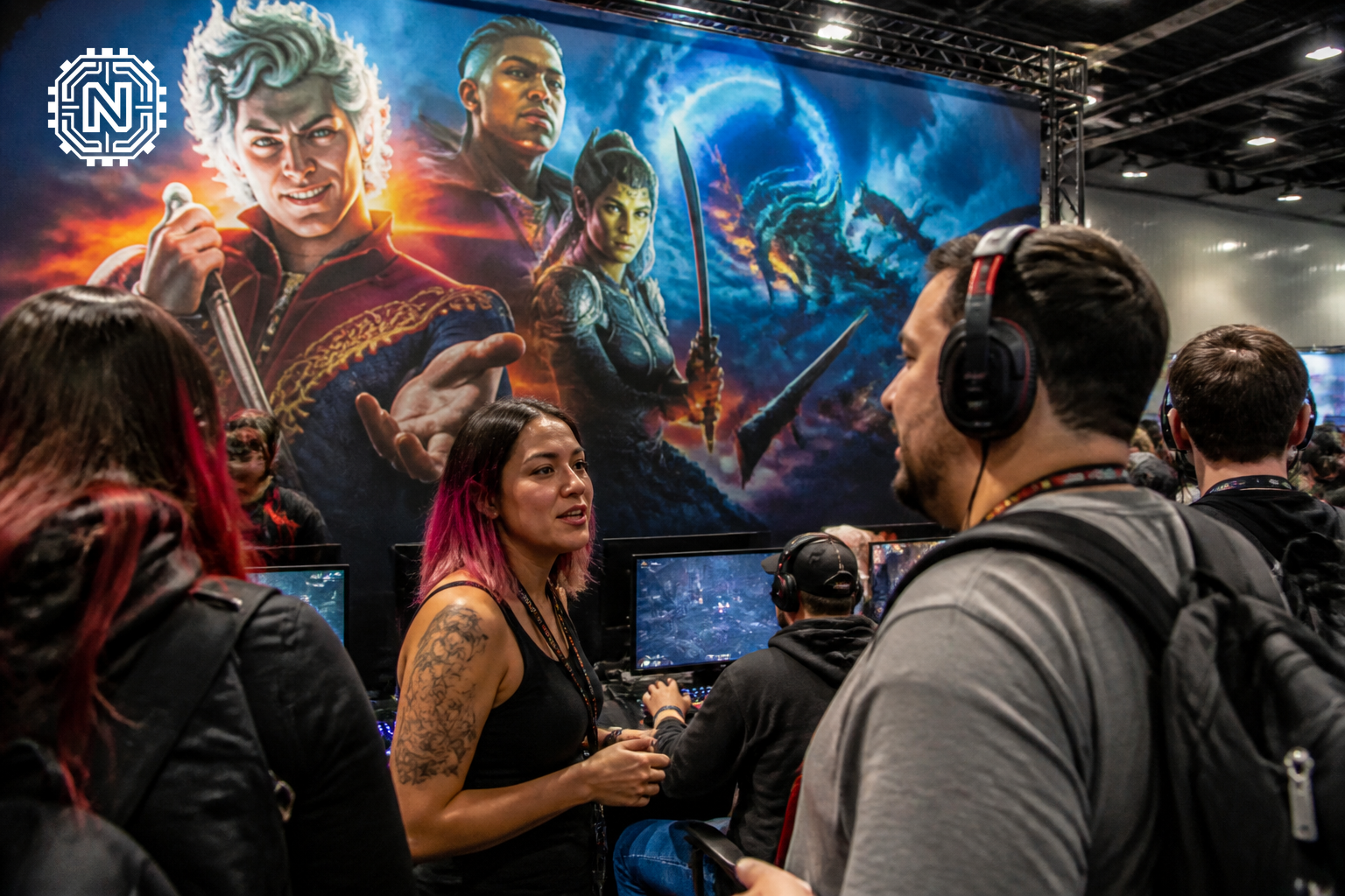 Baldur's Gate 3 booth at a gaming convention