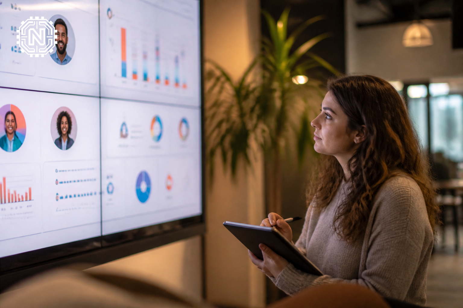marketer using AI for personalized customer engagement