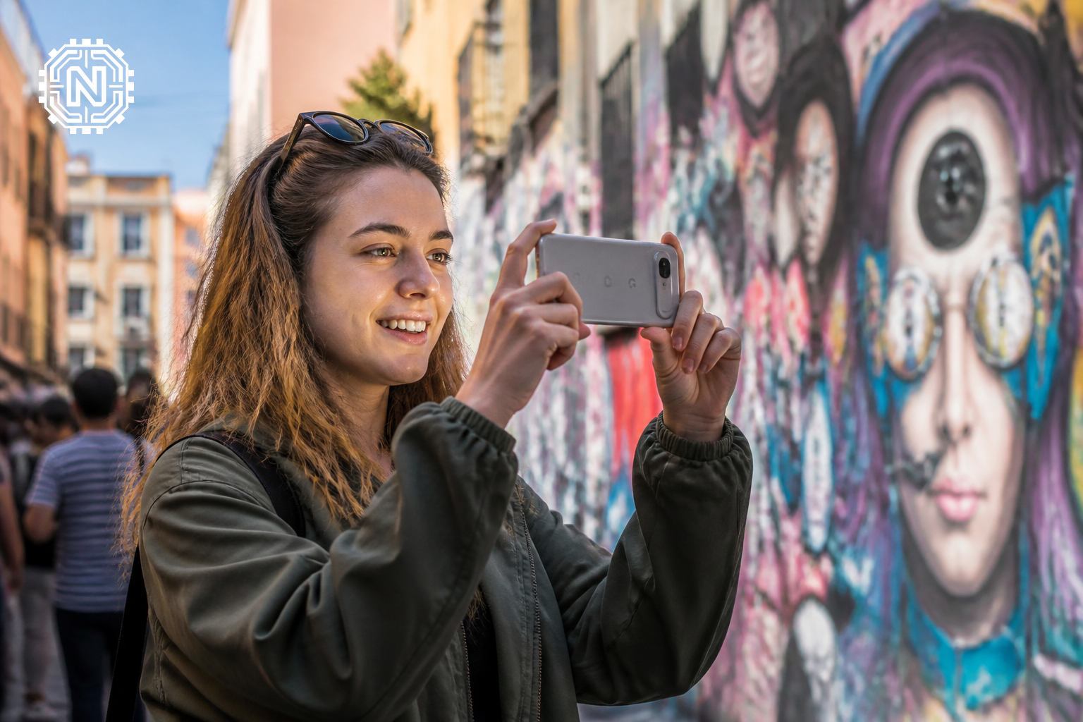 Pixel 8 Pro camera capabilities showcased in urban art
