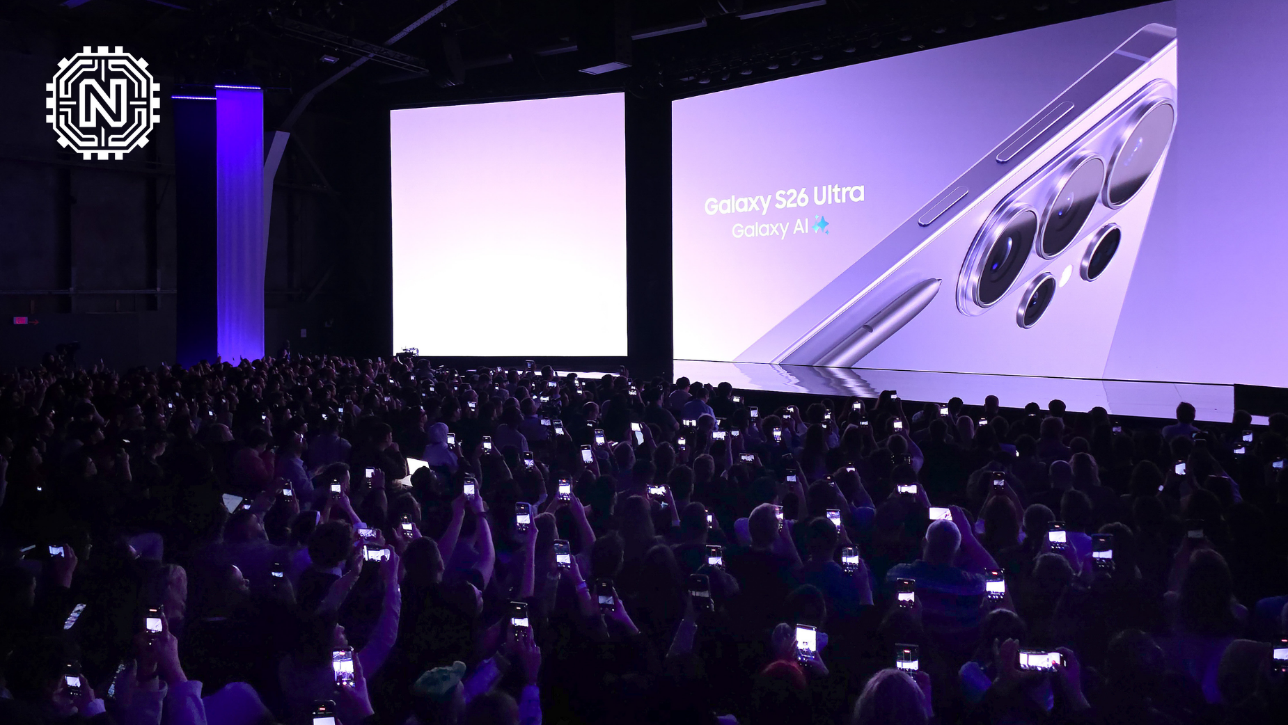 User engaging with Samsung's new foldable technology