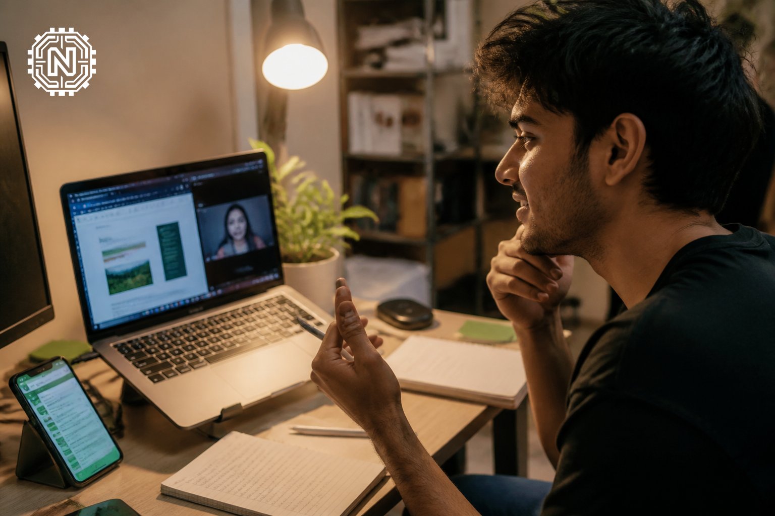 User editing PDF while discussing WhatsApp updates