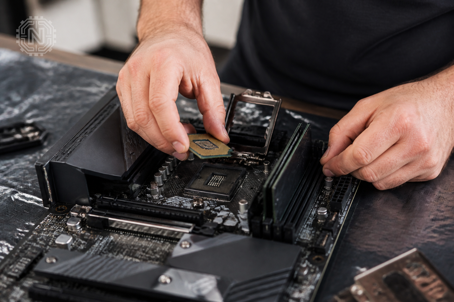 installing CPU and RAM in a gaming PC