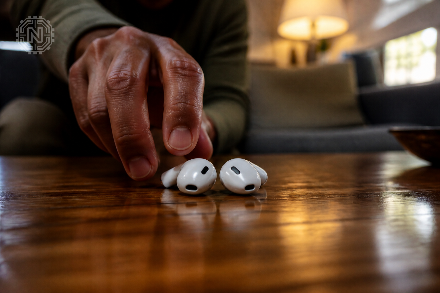 close-up of Apple AirPods Pro 3 showcasing design features