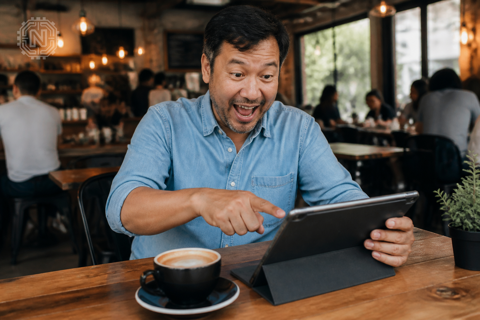 Monitoring YouTube channel monetization in a coffee shop