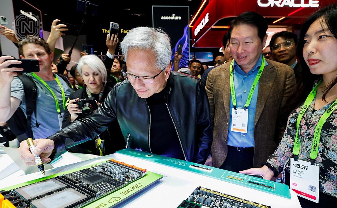 Advanced semiconductor fabrication facility producing AI accelerators and high-bandwidth memory chips