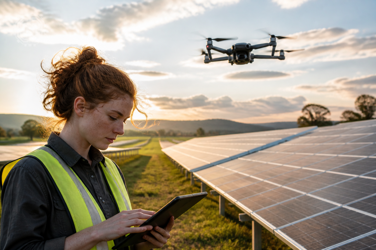 Drones enhancing renewable energy deployment in solar farm