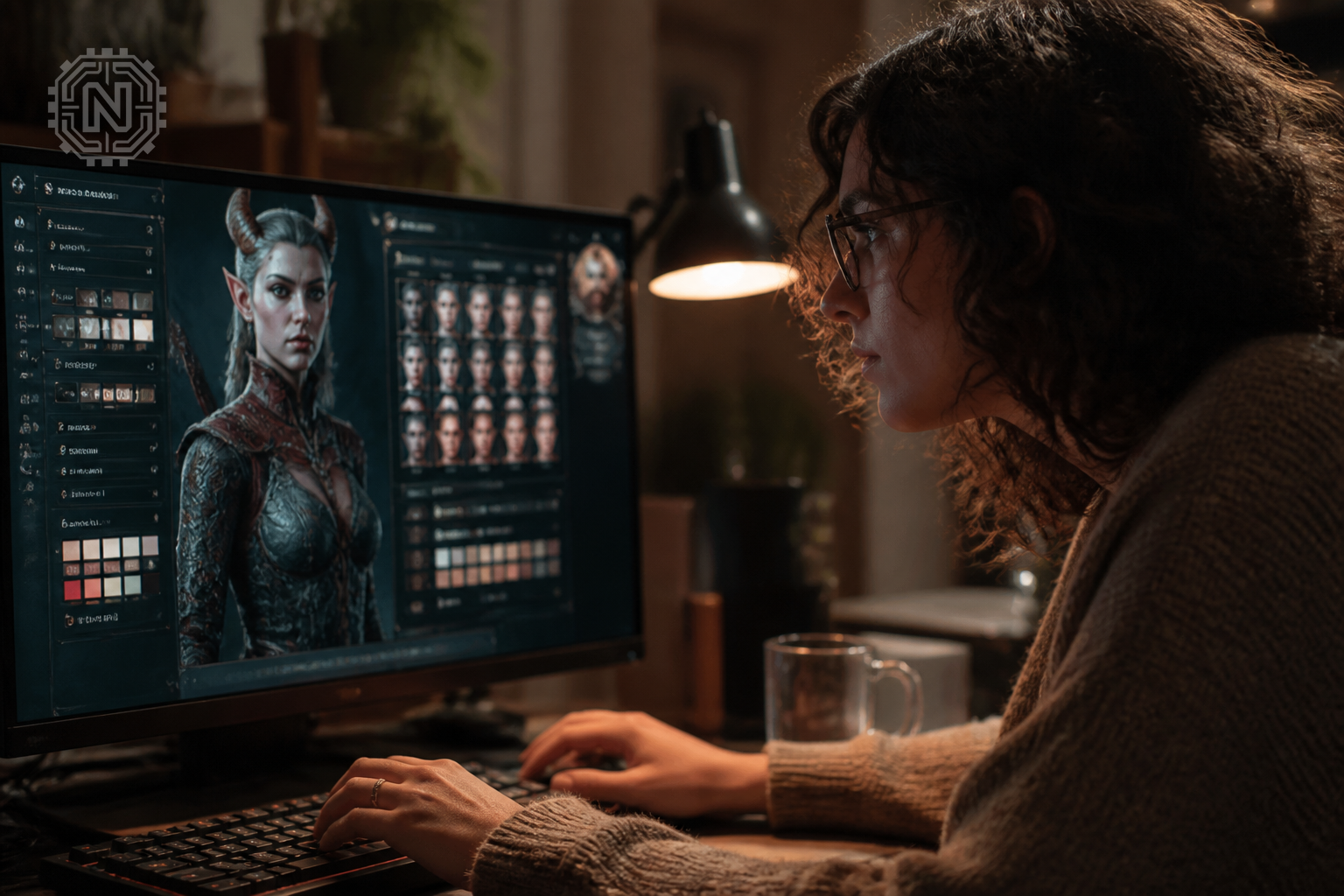 Character customization screen in Baldur's Gate 3