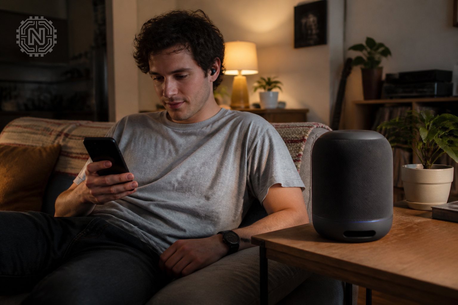 man enjoying music and sharing feedback on Bluetooth speakers
