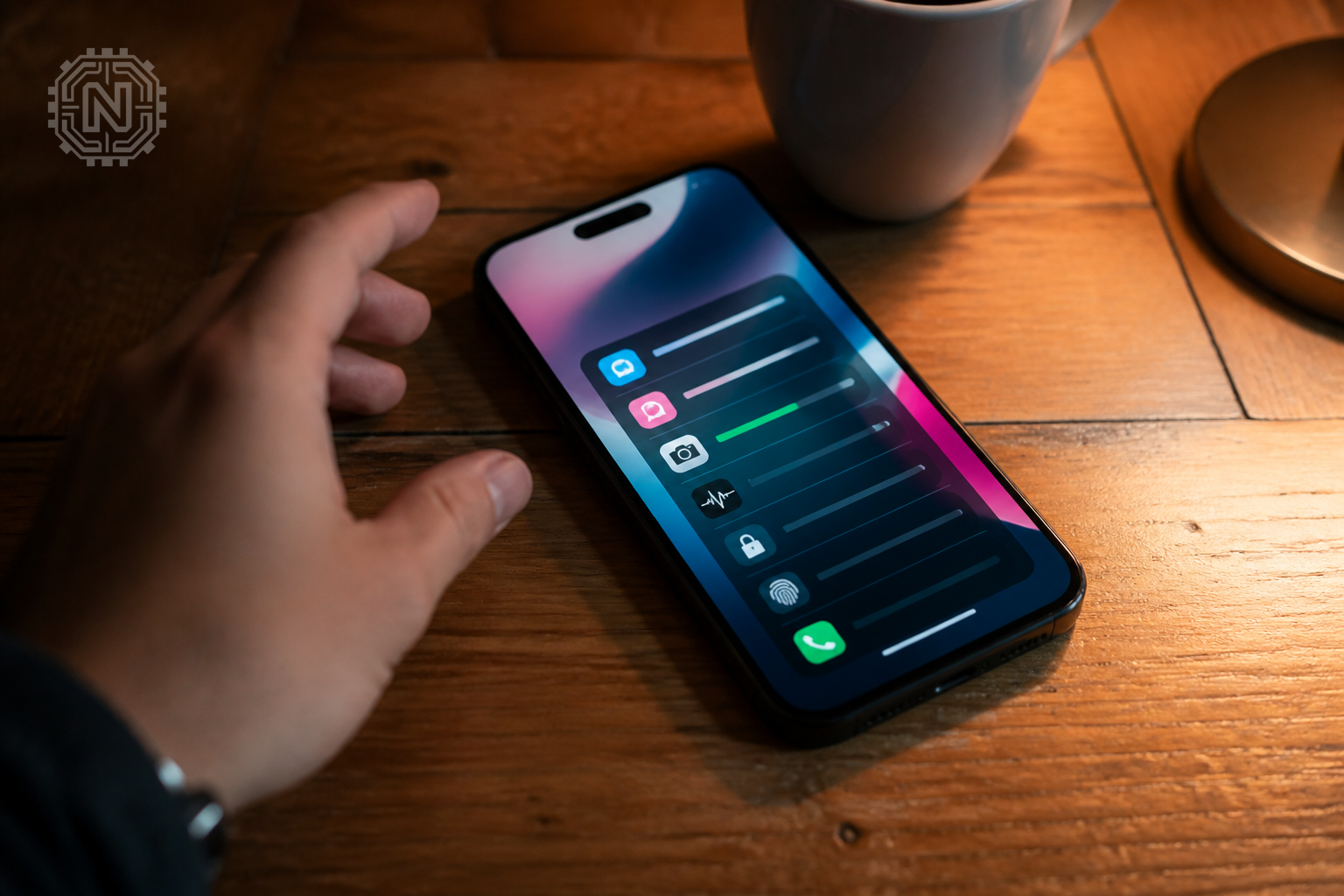 Apple iPhone 16 specifications displayed on screen