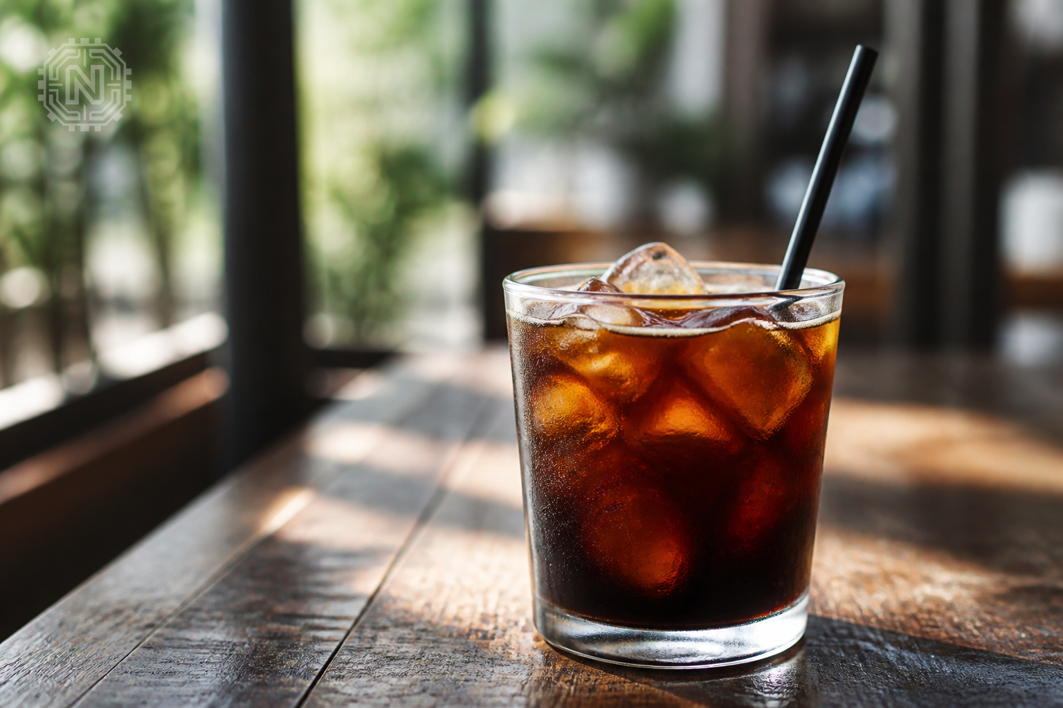 cold brew coffee served over ice in a glass