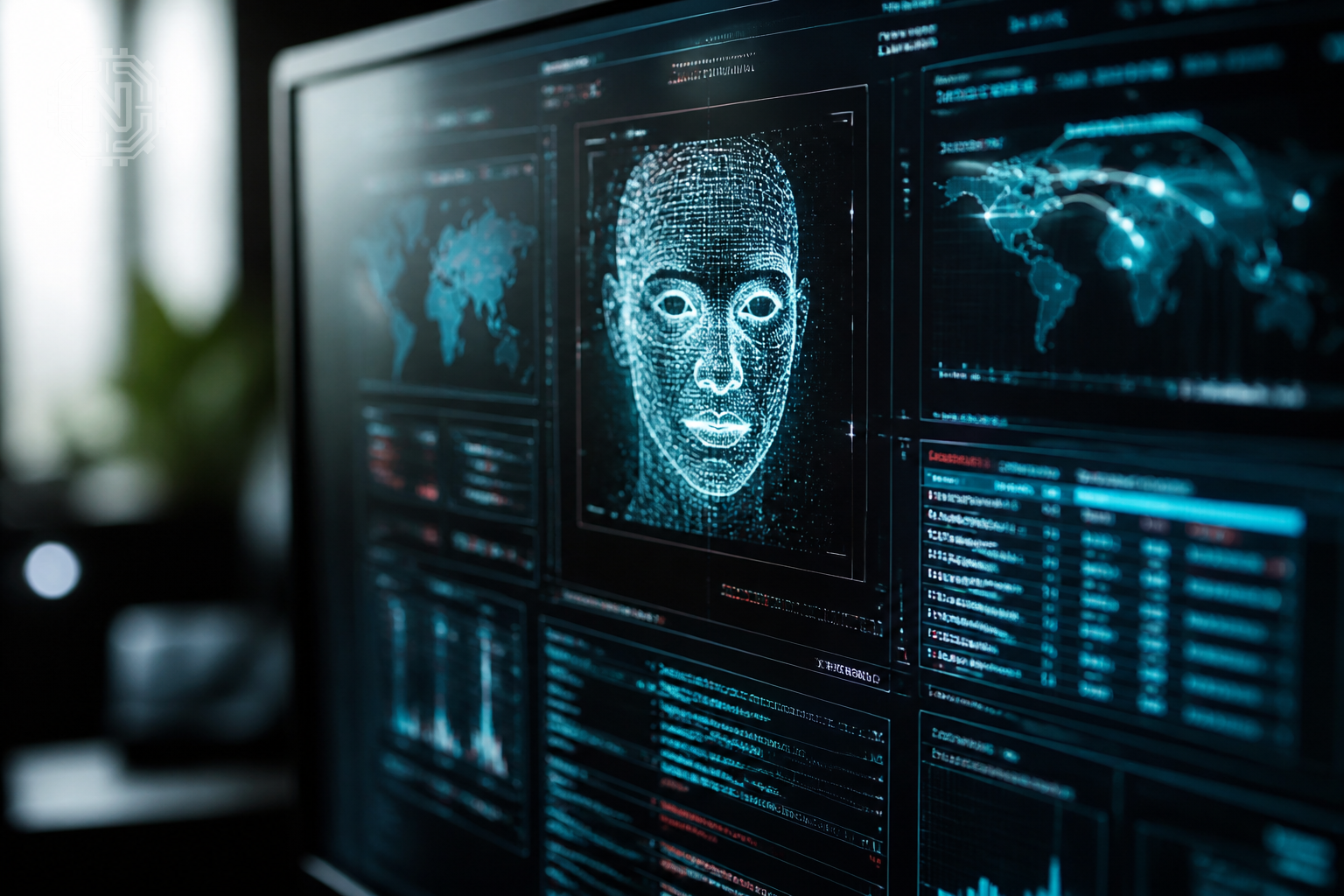 illustration of an AI cybersecurity evaluation reaching a live external system