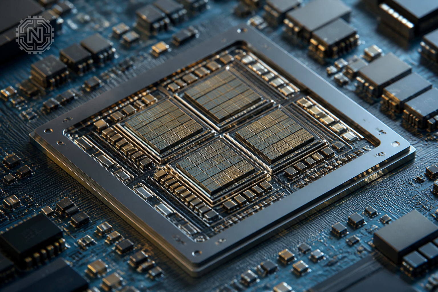 New AI processing chip with tensor cores and advanced circuitry