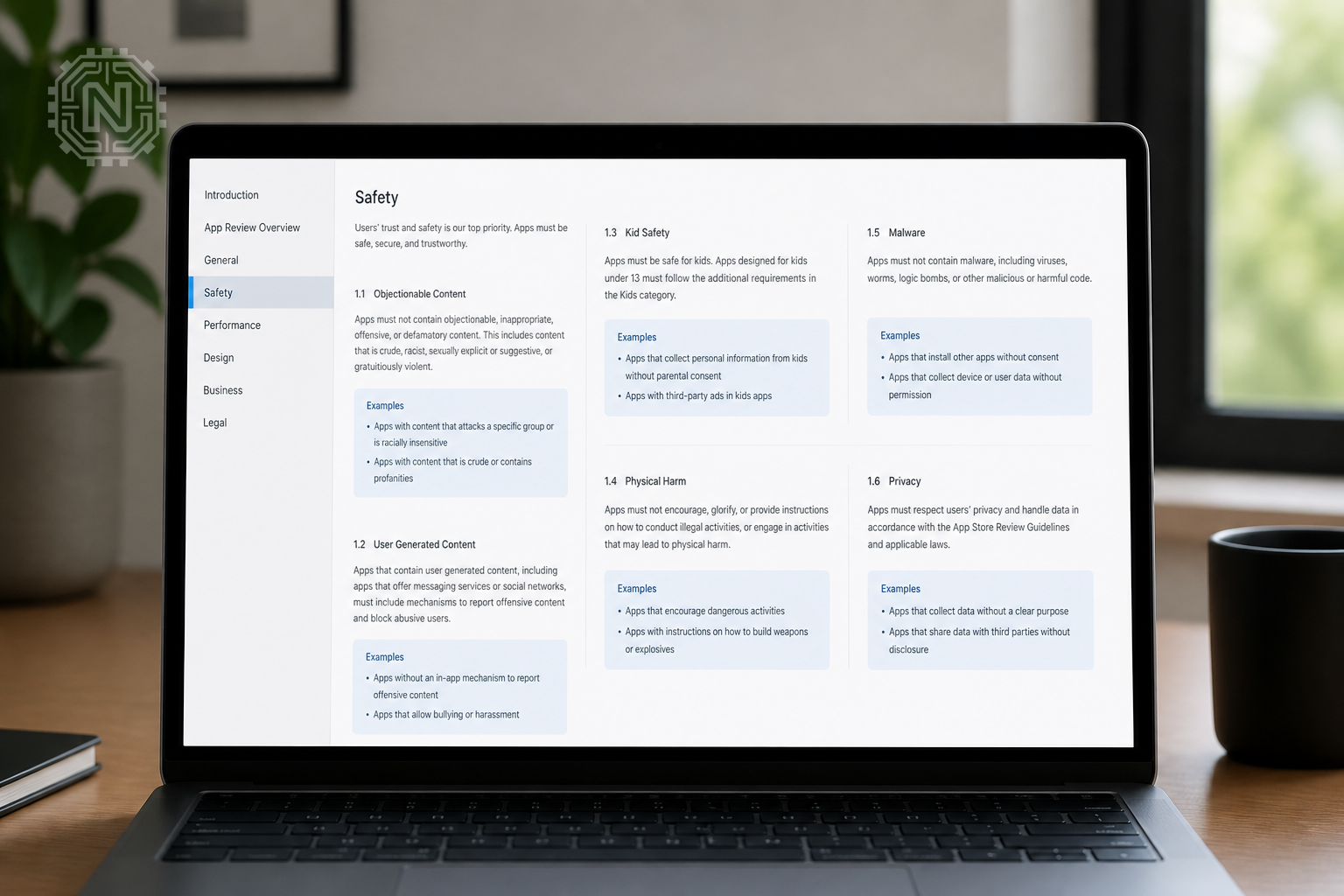 Apple’s app review guidelines document in 2026