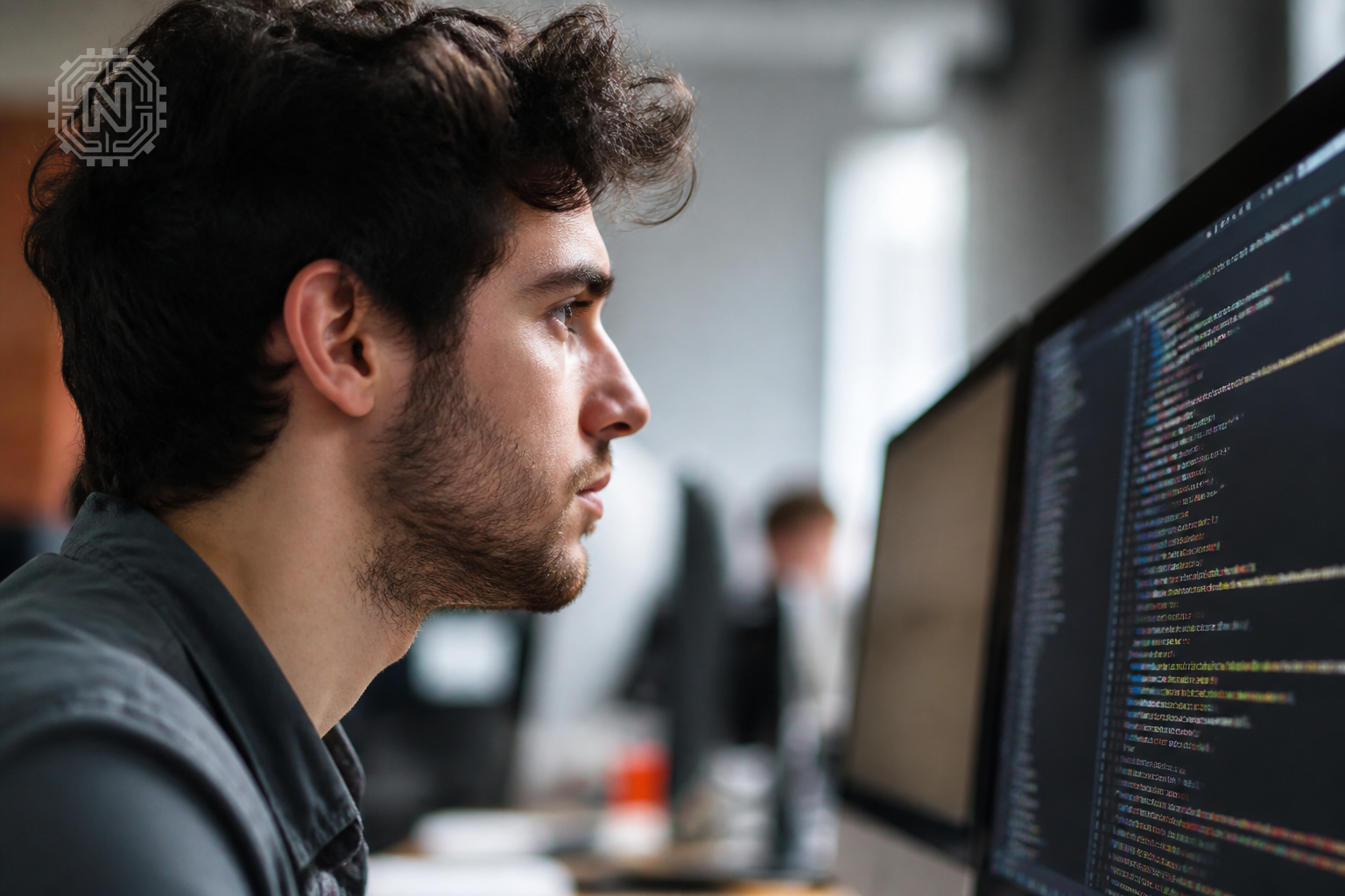 Developer working on Muse Glimmer AI code in 2026