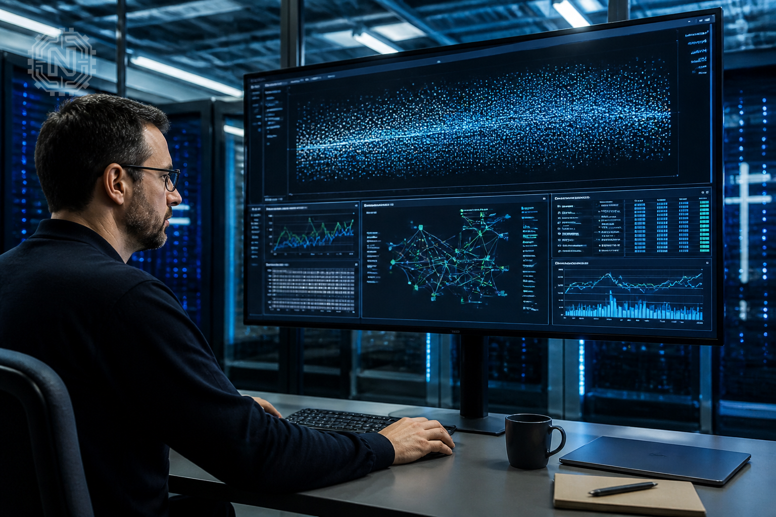 AI workloads being managed in a cloud data center