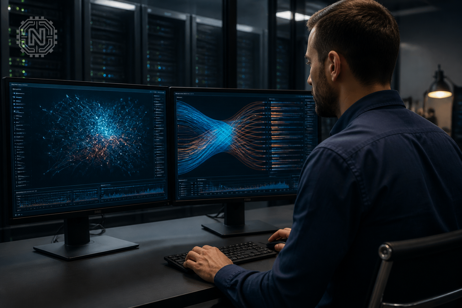 Neural network visual analyzing cyber threat data
