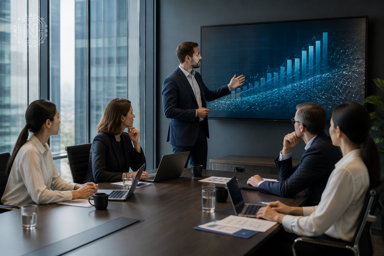 Tech executives analyze AI revenue growth in 2026