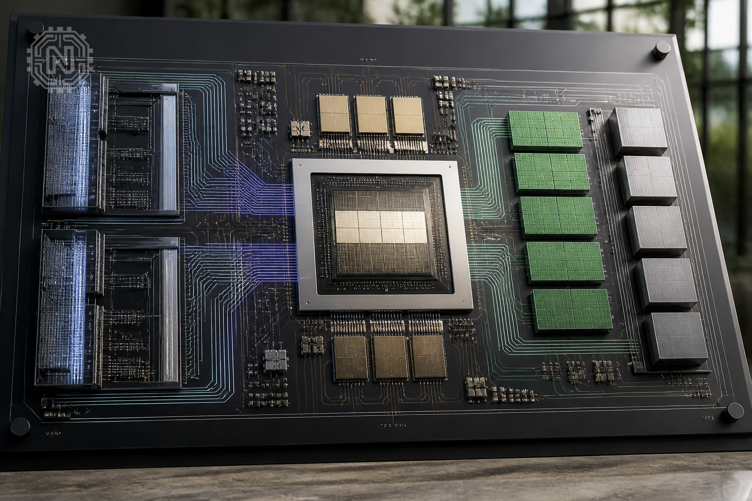 NVIDIA B300 AI chip architecture diagram