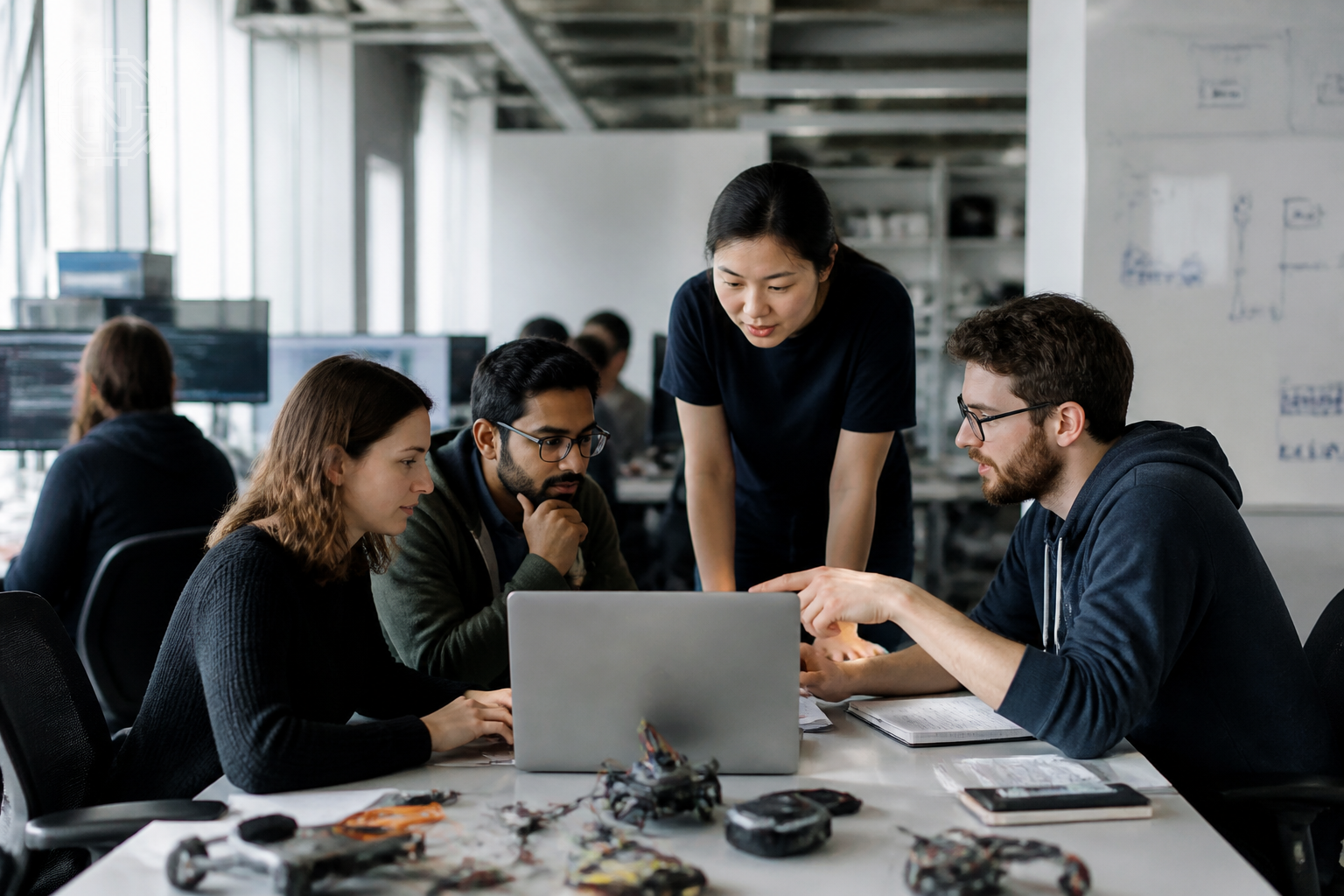 Google AI safety development team in a research lab