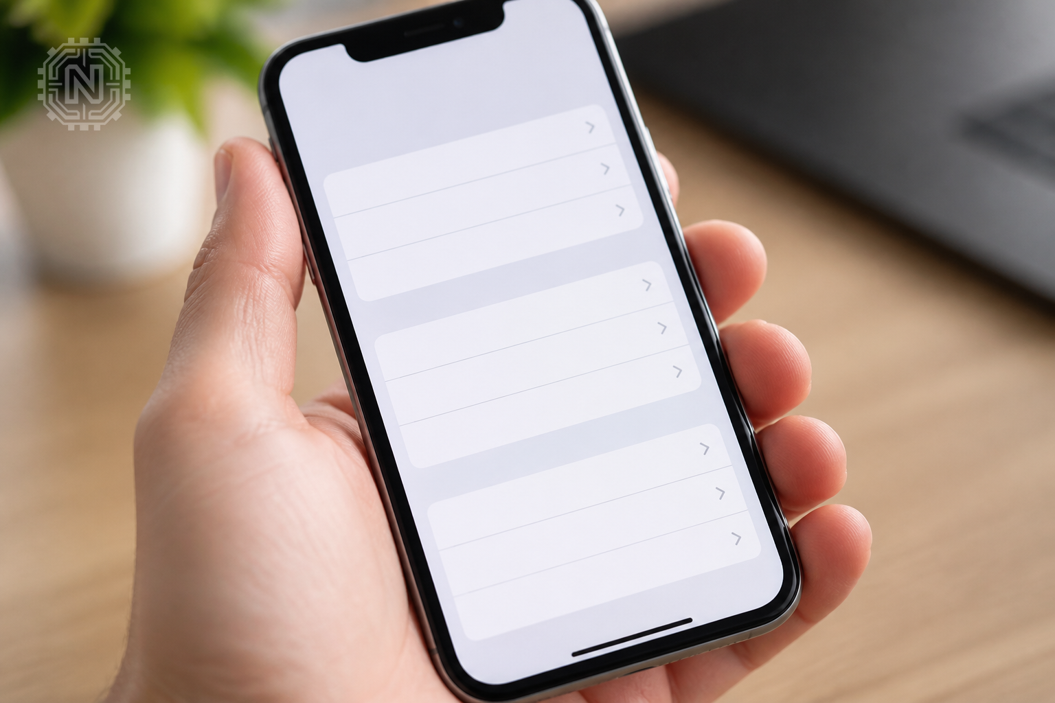 iPhone screen displaying reset options in 2026