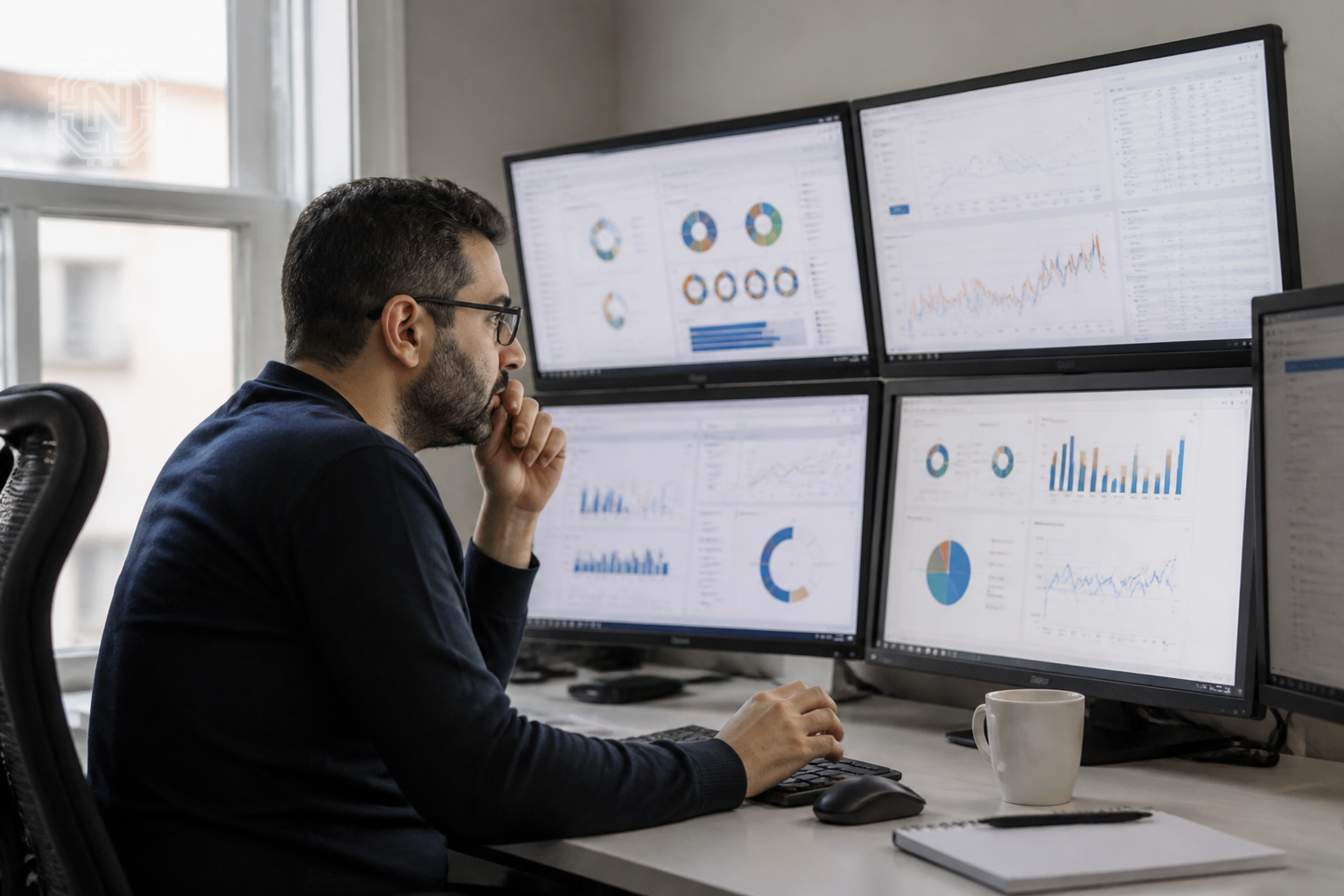 Cybersecurity professional assessing supply chain vulnerabilities
