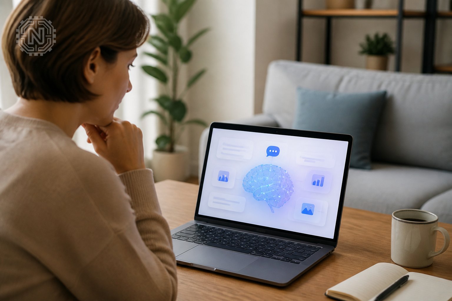 User interface showing AI explanations designed for non-expert understanding