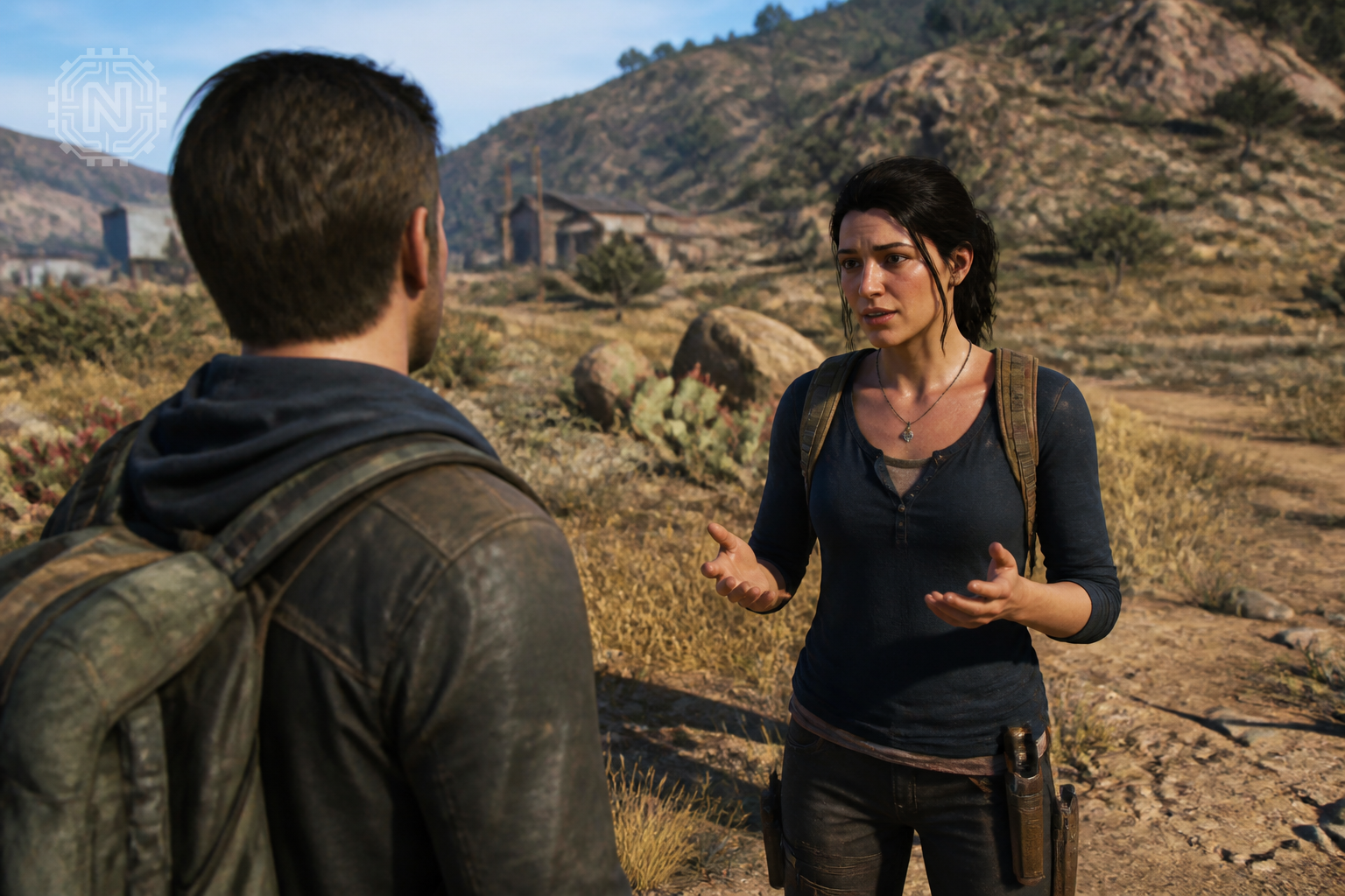 AI-powered NPC engaging with a player in a 2026 game