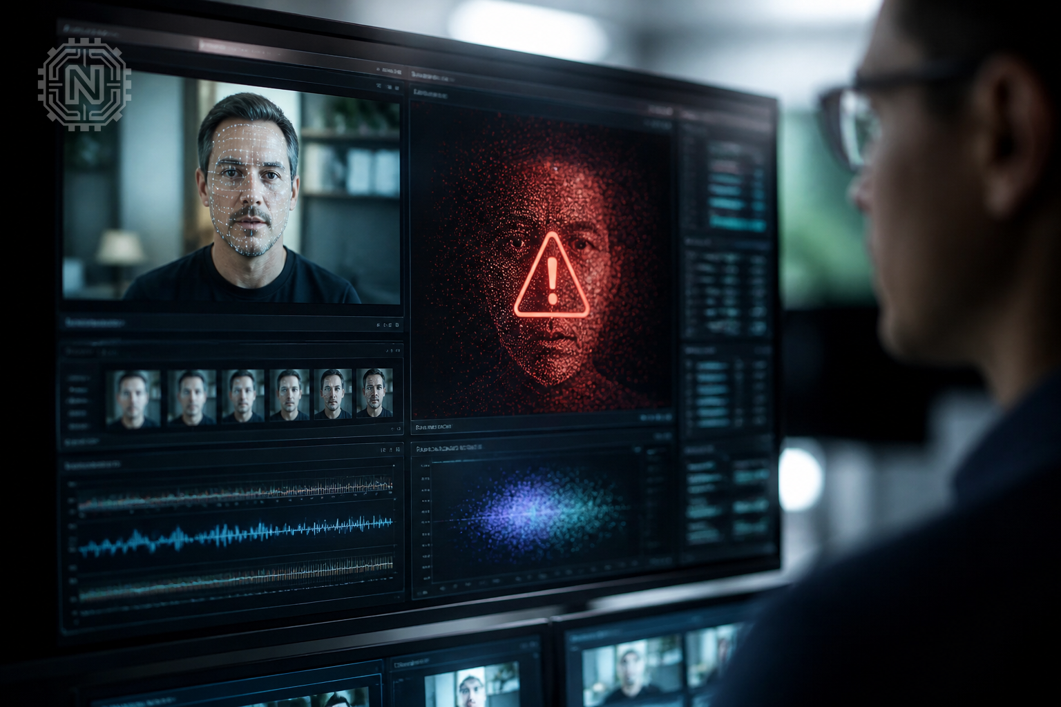 Deepfake detection system in action in 2026
