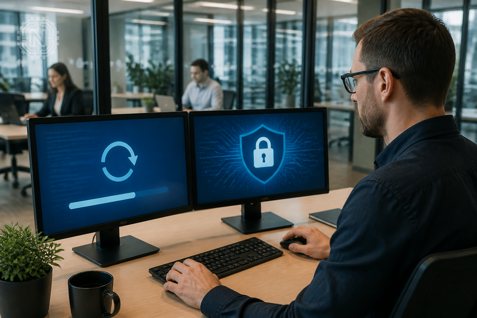 Secure software update process protecting supply chain systems