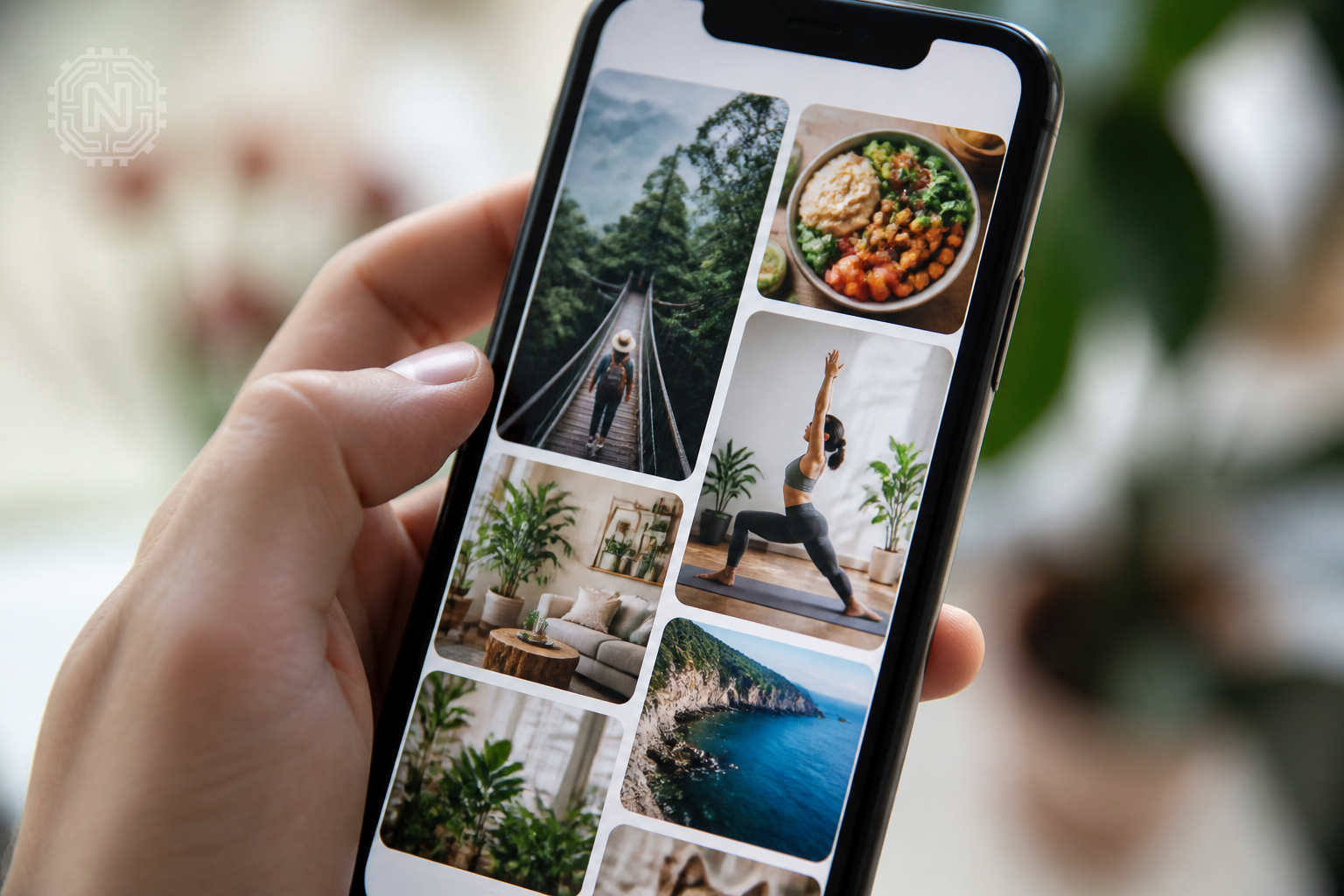 Smartphone showing AI-driven personalized app suggestions