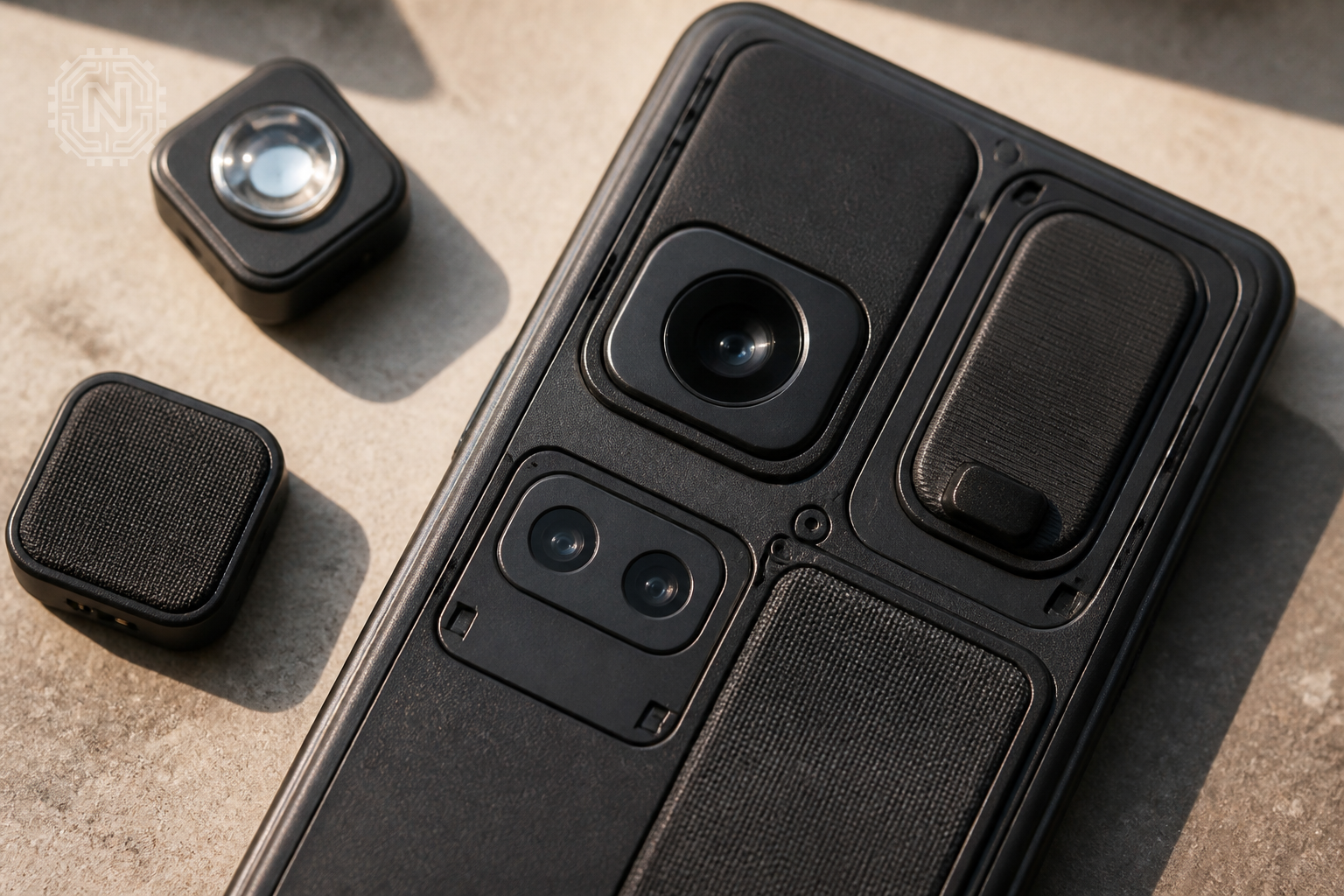 Modular smartphone case with attachable accessories
