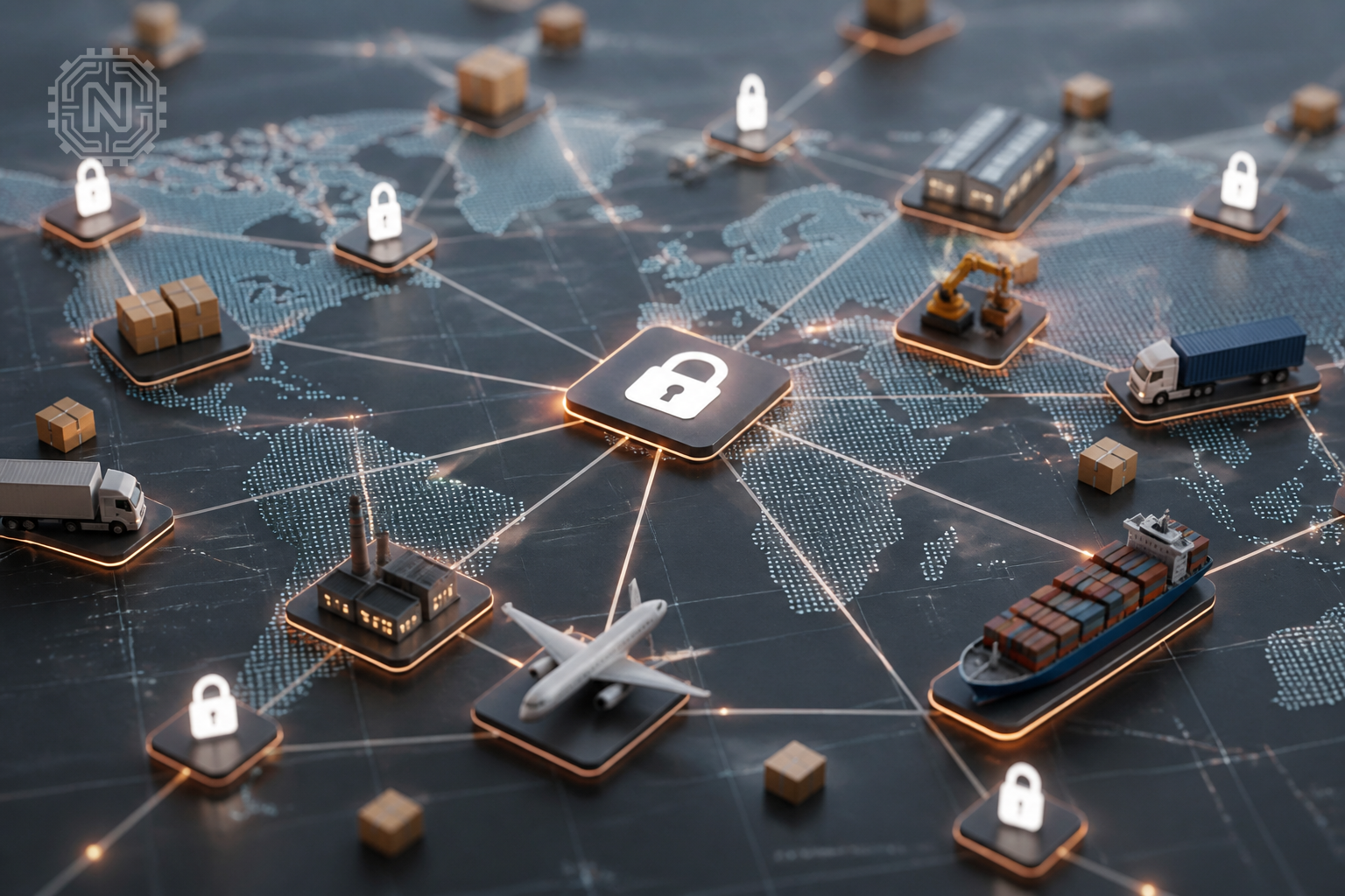 Supply chain cybersecurity network visualization