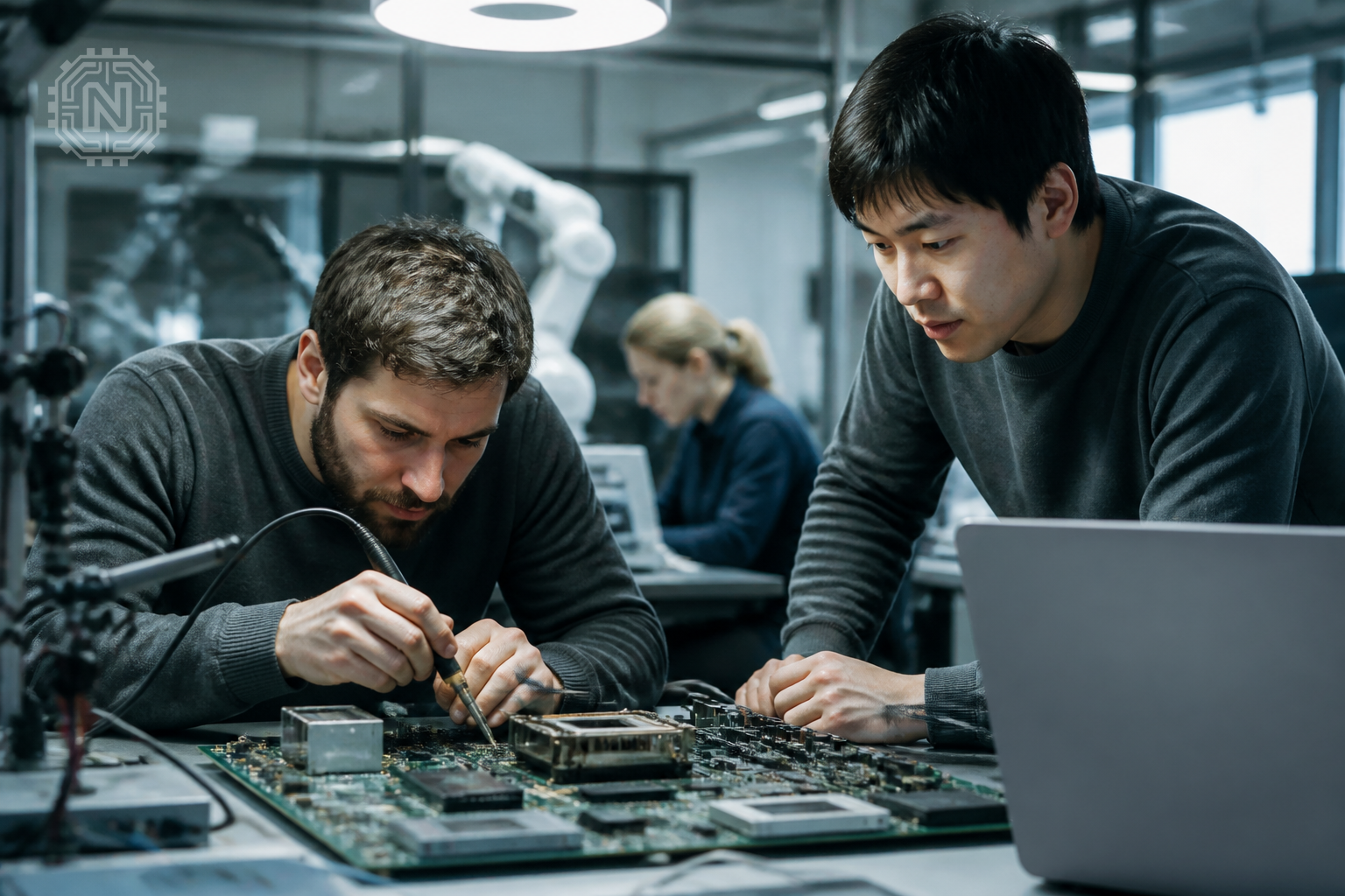 AI hardware engineers designing next-generation chips
