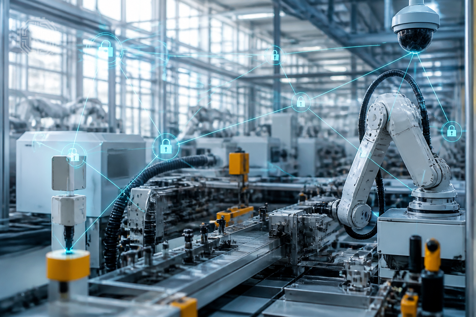 IoT devices in manufacturing with security measures in place