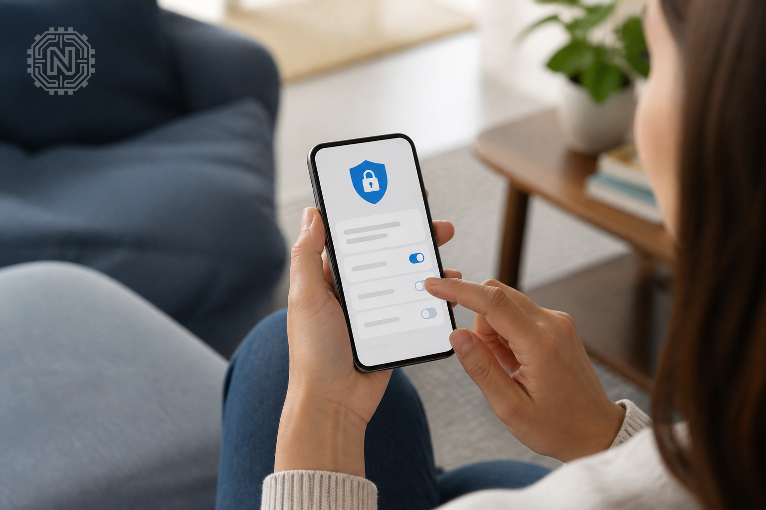 user adjusting app permissions on a smartphone