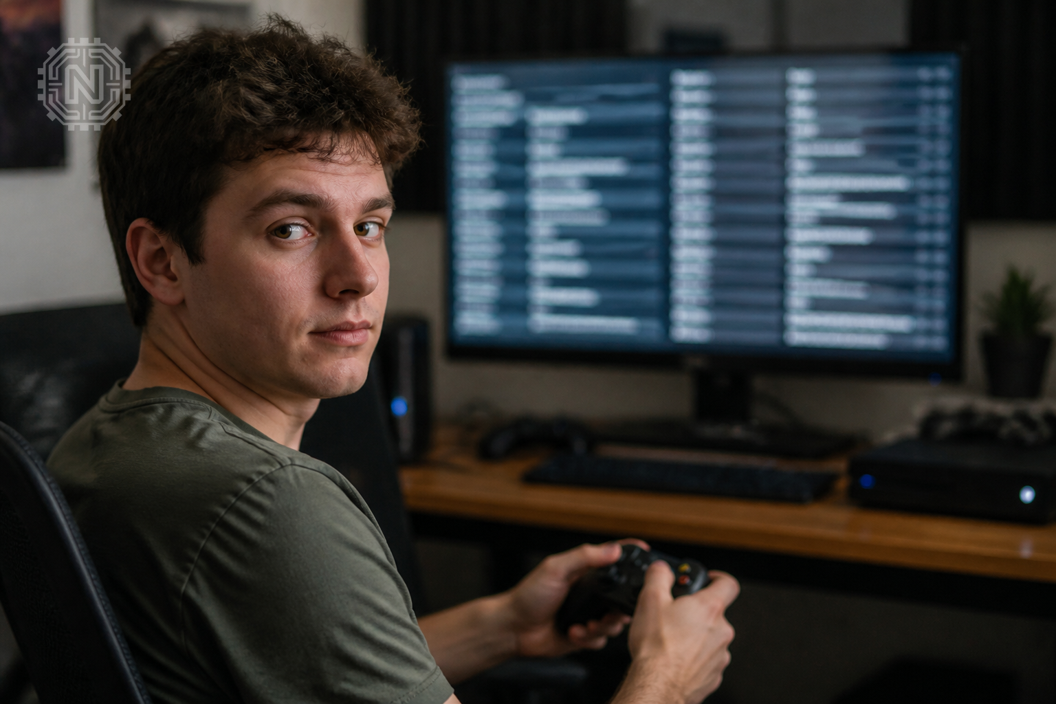 Gamer using cheat codes on console in 2026