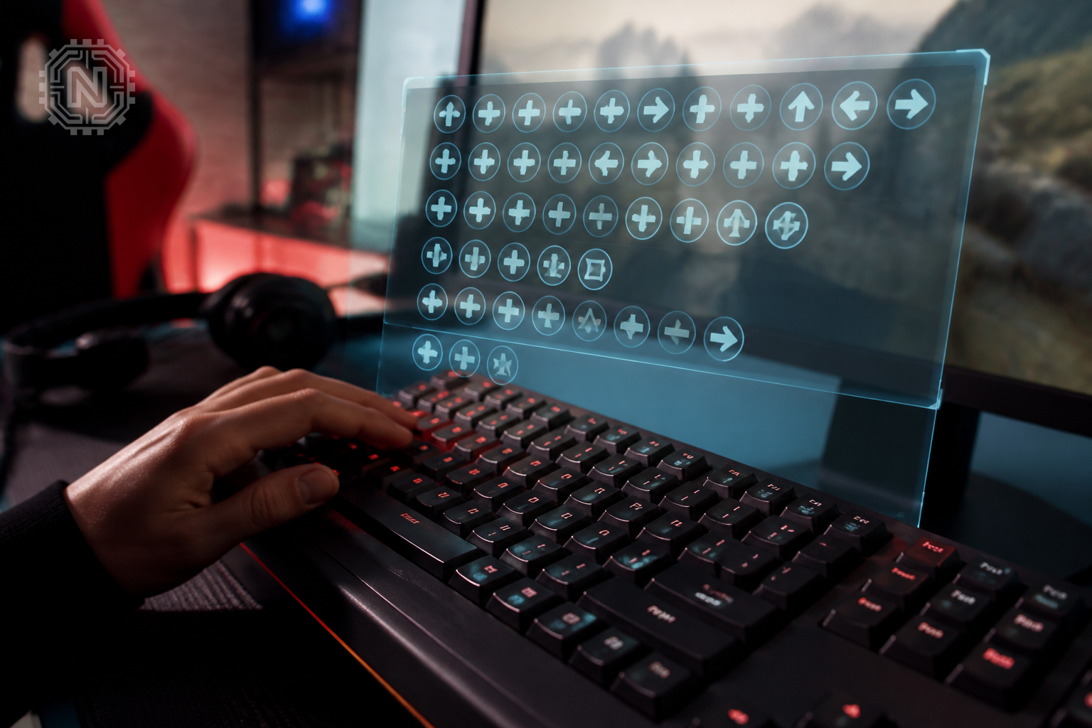 Cheat code commands on a gaming keyboard in 2026